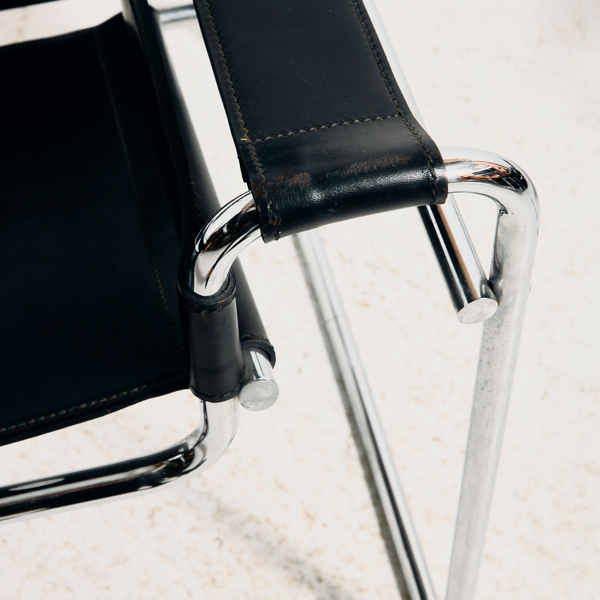 B3 Armchair / Wassily by Marcel Breuer for Gavina