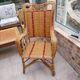 Fauteuil en rotin vintage