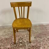 Set of 6 mismatched bistro chairs including Baumann and Luterma chairs