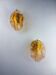 Pair of "Leaf" Murano pink glass wall sconces, Italy, circa 1970s