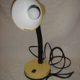 1970 yellow metal desk lamp