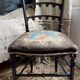 Antique chair napoleon III tapestry and painted wood
