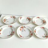 Set of old Onnaing earthenware plates