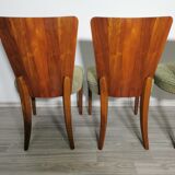 4 art deco dining chairs by Jindrich Halabala