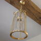 tailled crystal and brass hanging