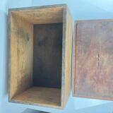 Antique handcrafted wooden workshop box, 20th century