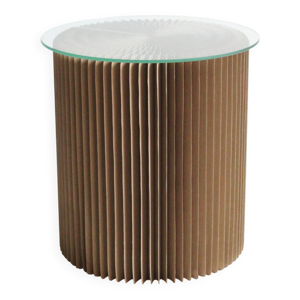 table d'appoint en carton - plateau