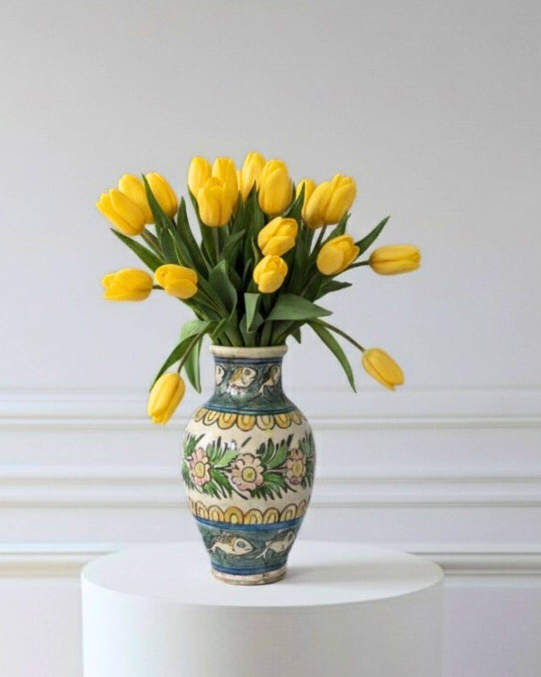 Glazed ceramic vase, Persian origin, 1960s