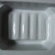 Bathroom shelf porcelain soap holder Art Deco era