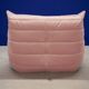 Togo Armchair and Pouf in Pearl Pink  Velvet
