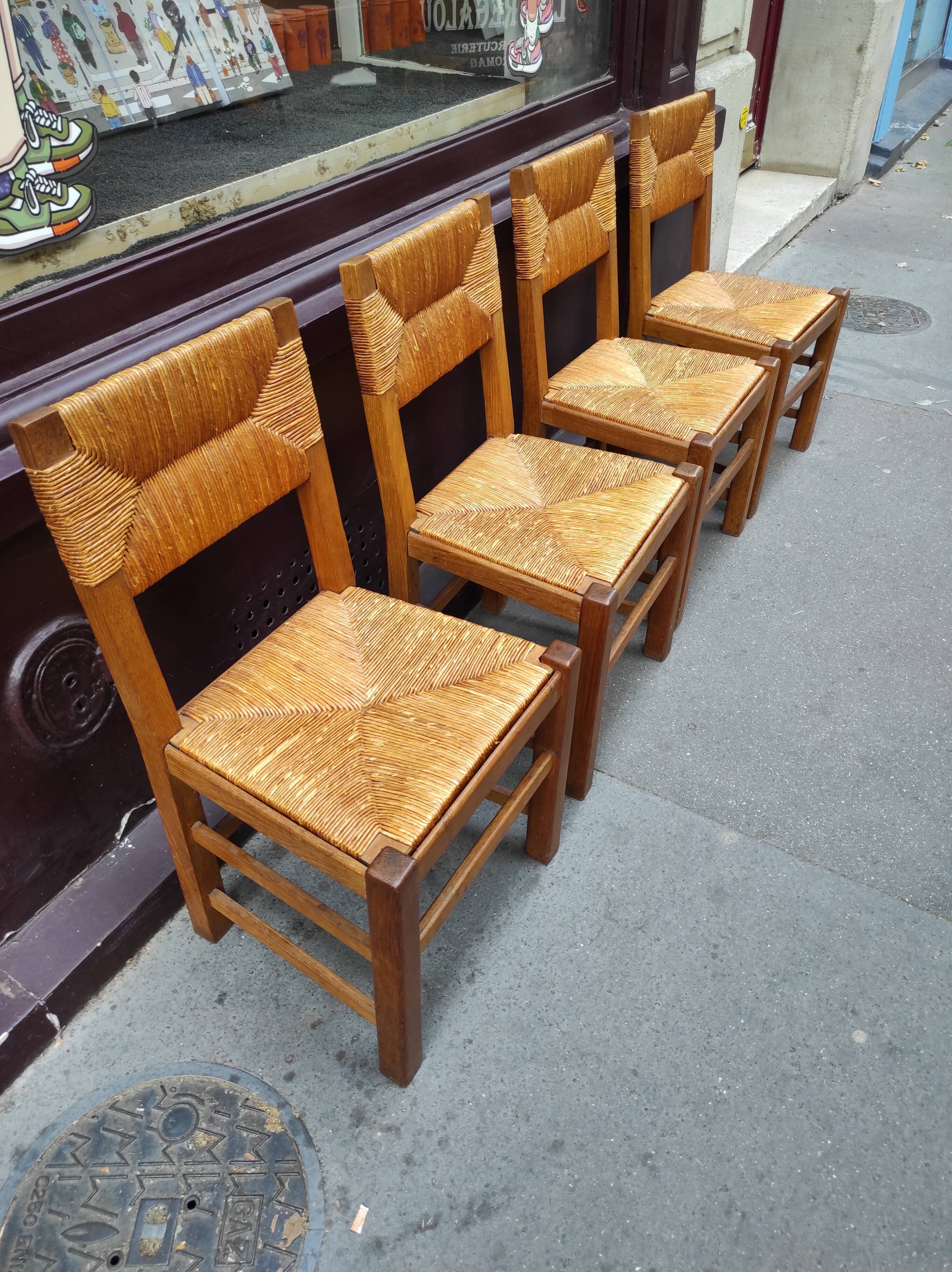 4 mulched chairs 50s