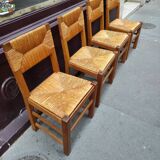 4 mulched chairs 50s