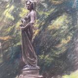 Paintings set of 5 drawings by Ed. Pannetier (1884-1965) Aix and Provence