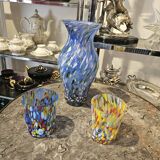Biot vase and glasses service