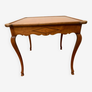 Louis XV style bridge table in cherry wood XX century