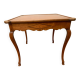 Table de bridge de style Louis XV en merisier XX siècle