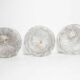 Lot de 3 plafonniers en verre 60
