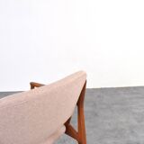 Mid-Century Teak & Wool Ella Armchair by Arne Vodder for Vamo Sønderborg, 1