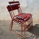 Set of 4 advertising bistro chairs