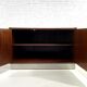 70s sideboard in rosewood and brushed aluminum