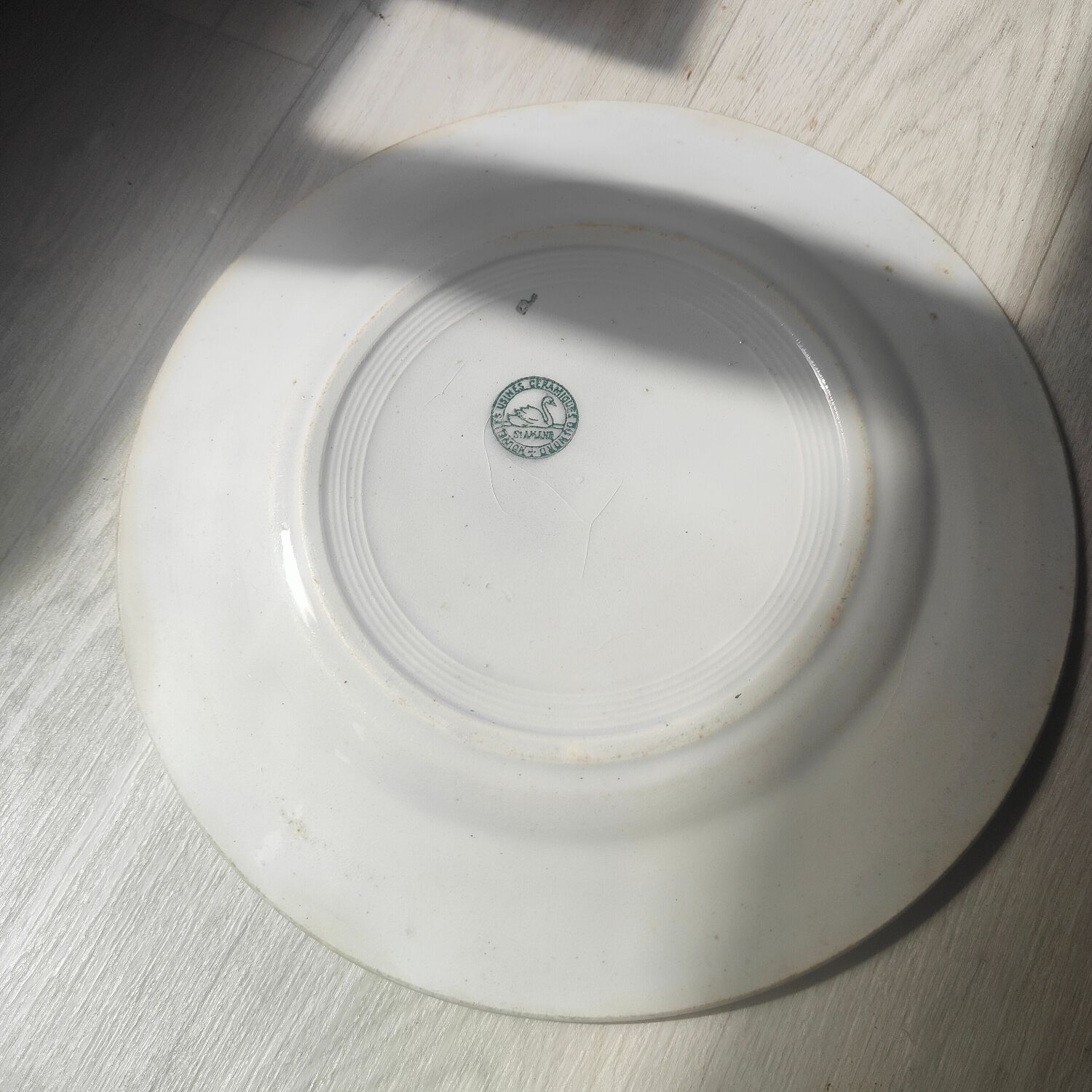 Set of 2 plates in iron earth Saint Amand