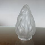 Tulip in frosted satin glass