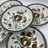 Set of 5 Boch Argenteuil soup plates