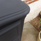Renovated black chest of drawers