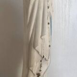 Statue of the holy virgin in hand-painted plaster signed lance 44 cm