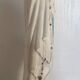 Statue of the holy virgin in hand-painted plaster signed lance 44 cm