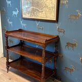 antique mahogany three-tiered étagère