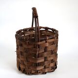 Brutalist basket in bark