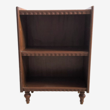 Bookcase in vintage wood