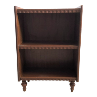 Bookcase in vintage wood