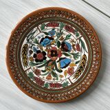 Old hand-painted plate