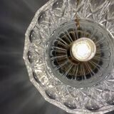 Vintage molded glass lampshade - tableware collection -