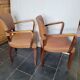 Pair of skai bridge armchairs