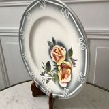 Plat rond Digoin Sarreguemines modèle "Adèle" années 30-40