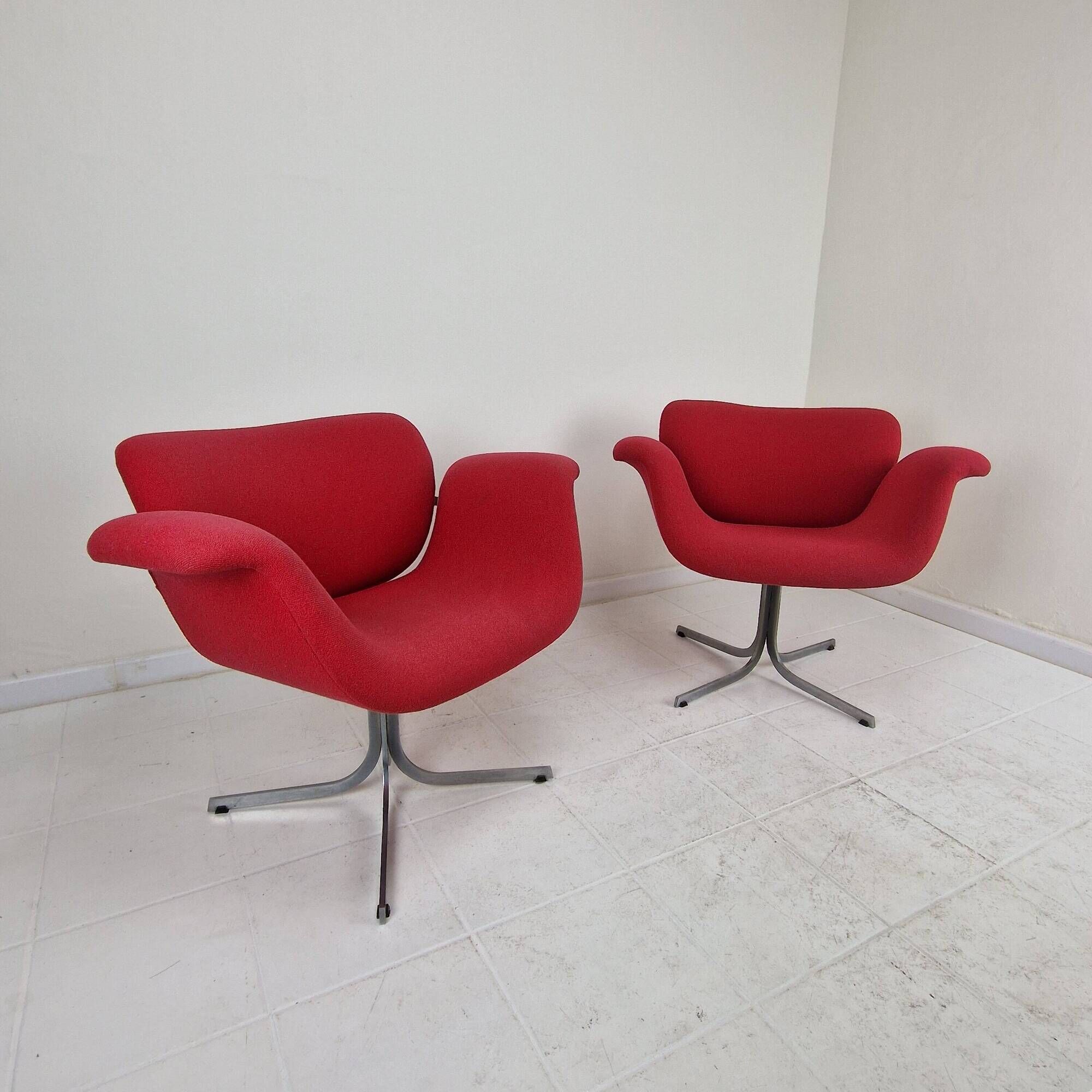Set of 2 'Big Tulip' Easy Chairs (Model 543) by Pierre Paulin for Artifort
