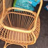 Panier couture rotin