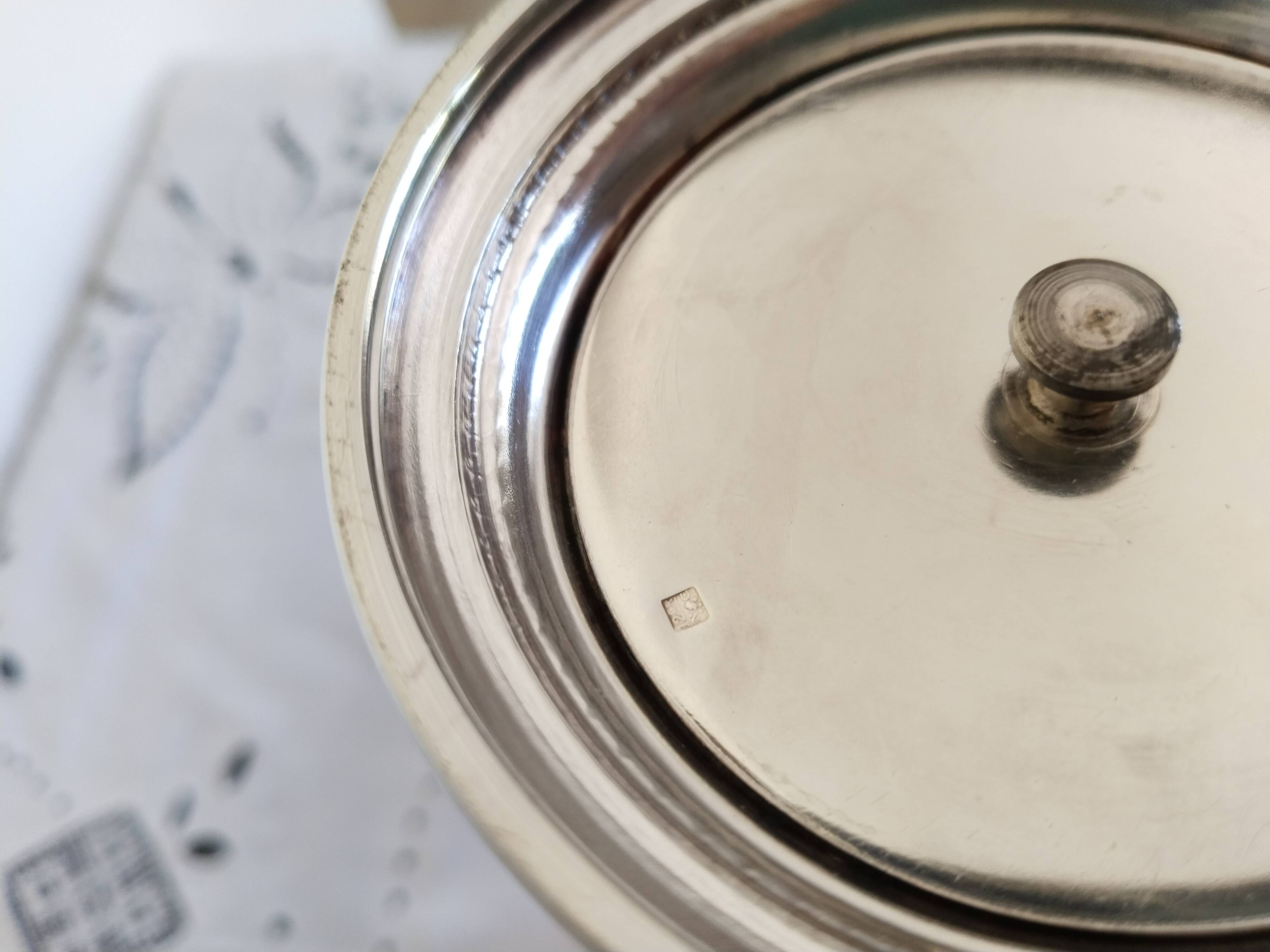 3-branched candle holder in silver metal