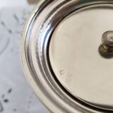 3-branched candle holder in silver metal