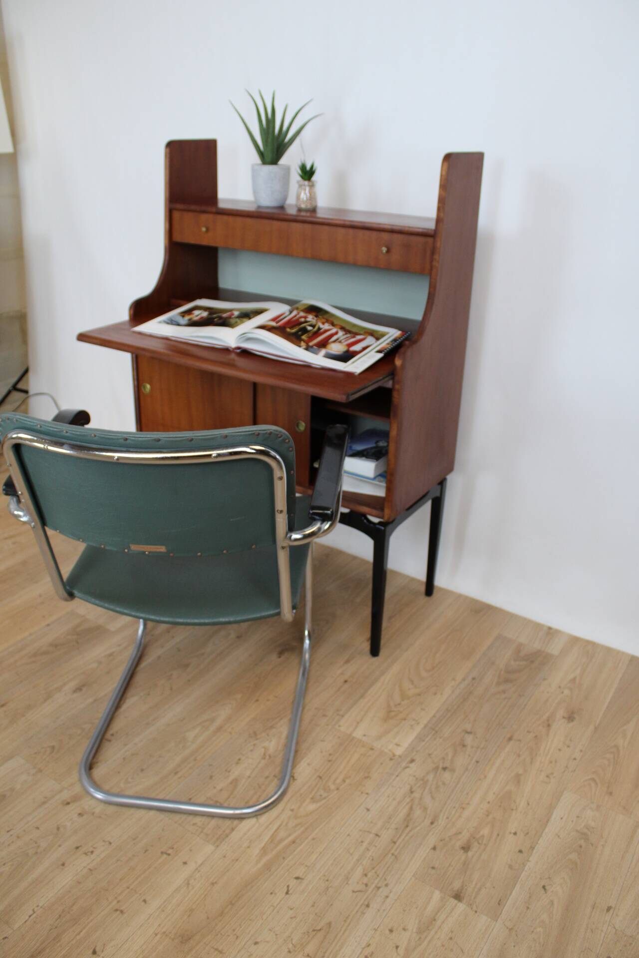 Bureau secretaire teck vintage 1960 danemark