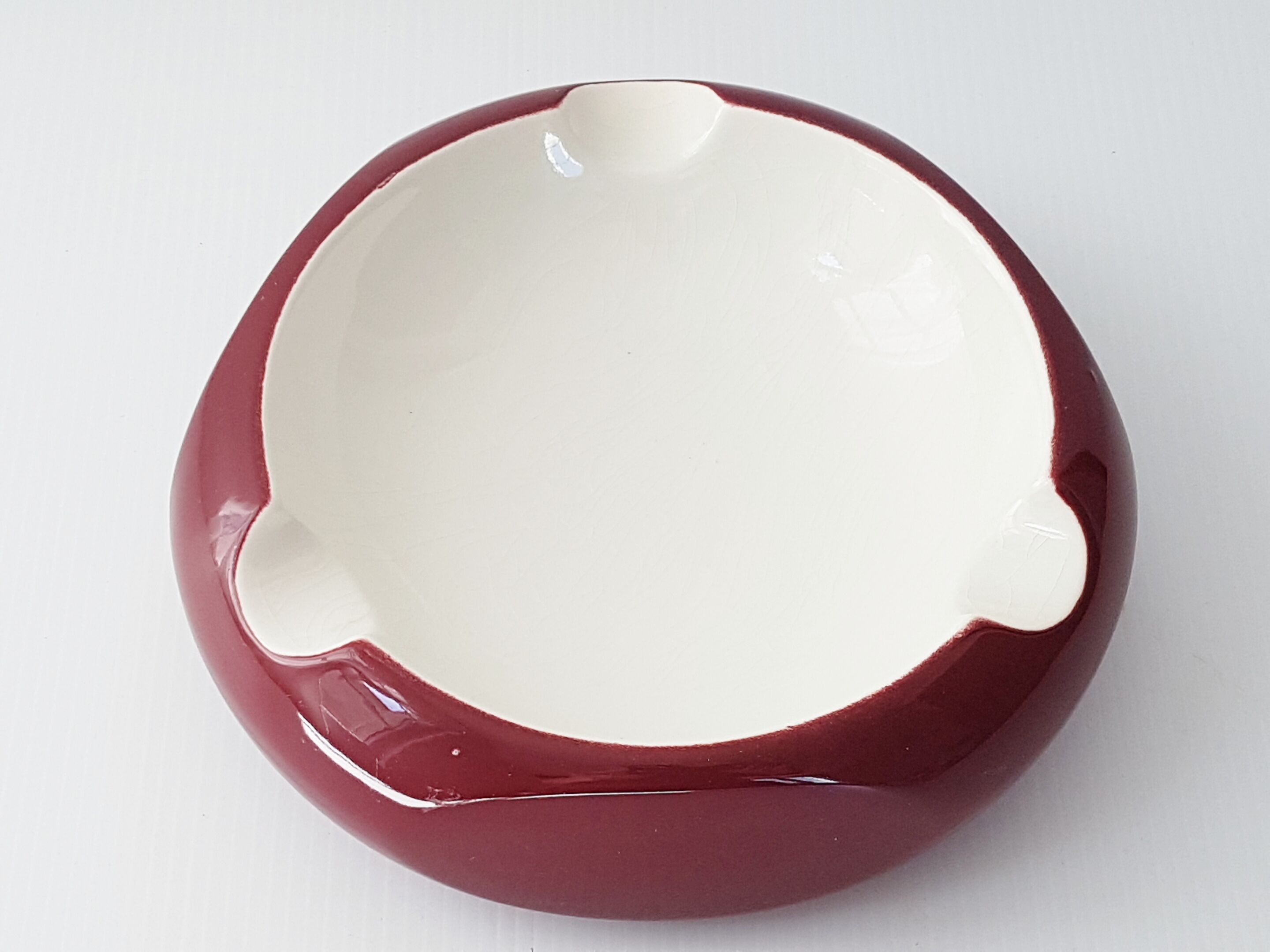 Two tone ashtray 1950 ceramic