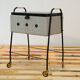 German sewing table on Wheels from the 1970s