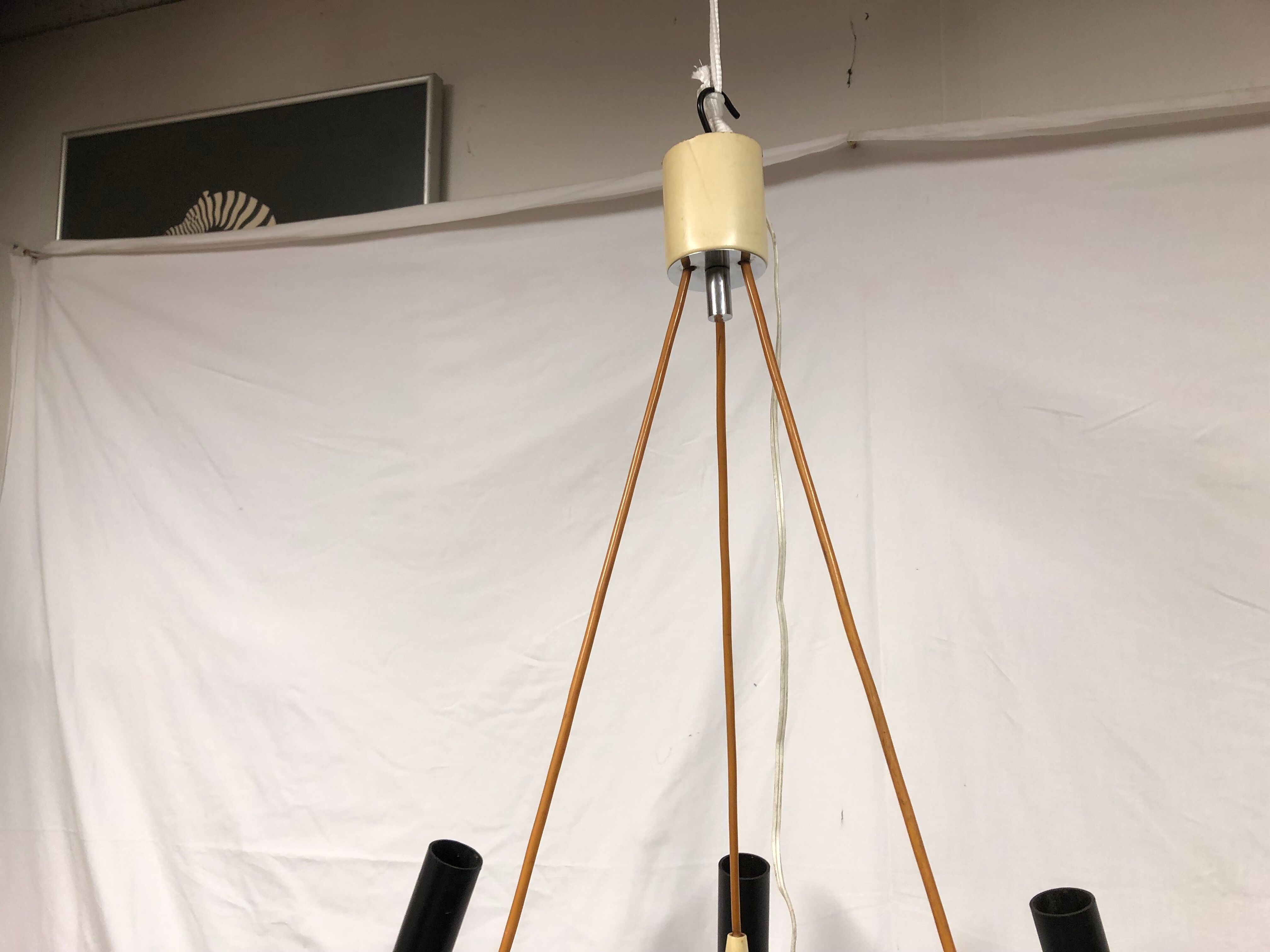 Italian design chandelier 1970