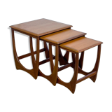 Teak trundle coffee table