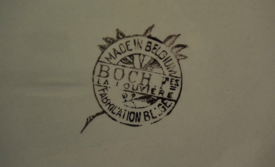 Large flat geometric shape of Boch turquoise blue color