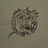 Grand plat forme géométrique de Boch couleur bleu turquoise