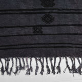 Gray & black oversize hemp rug 316x204cm